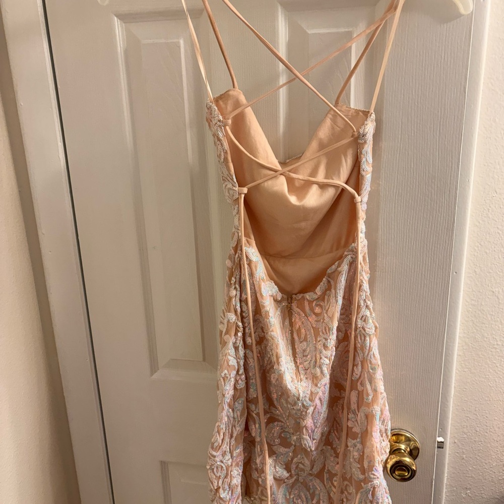 Windsor Peach and Cream Lace Dress
